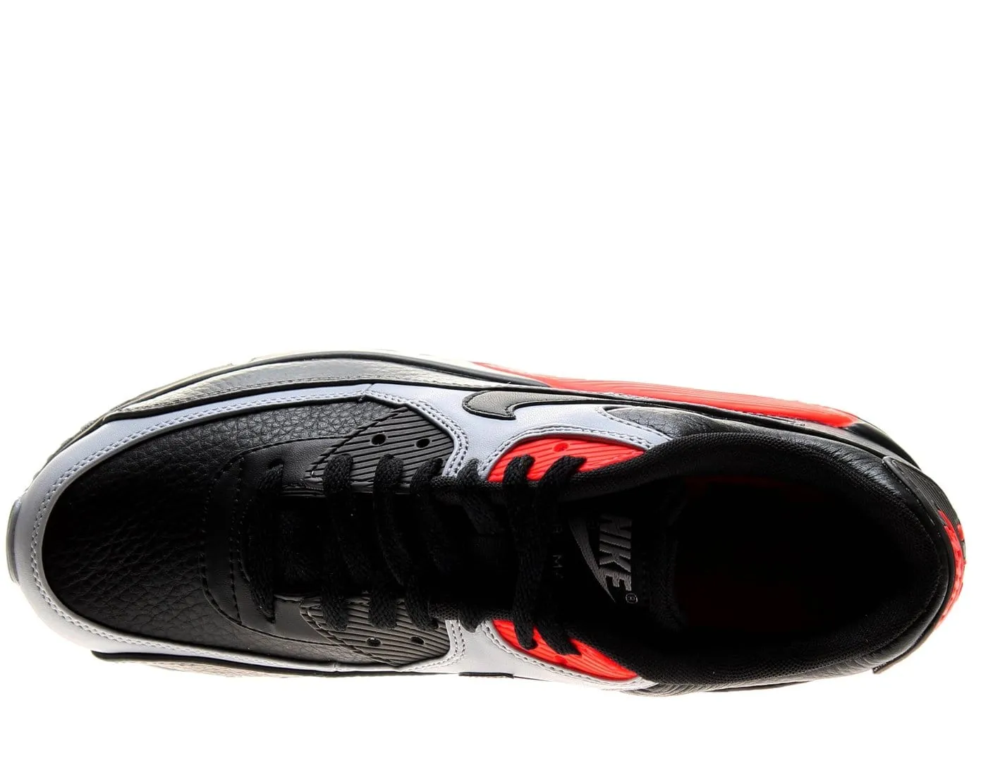 Nike Air Max 90 LTR 'Black Medium Ash Total Crimson' Nike Air Max cushioned sneakers