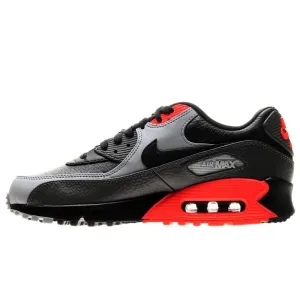 Nike Air Max 90 LTR 'Black Medium Ash Total Crimson' Nike Air Max sneakers with air cushioning design