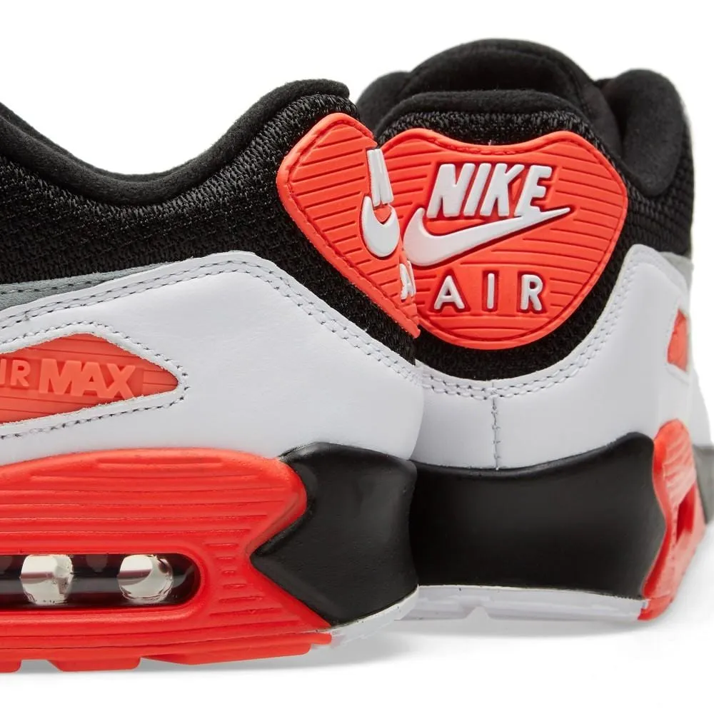 NIKE AIR MAX 90 OG 'REVERSE INFRARED' Black, Neutral & Dark Grey Nike Air Max cushioned sneakers