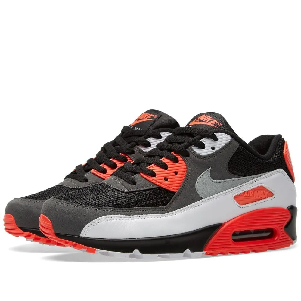 NIKE AIR MAX 90 OG 'REVERSE INFRARED' Black, Neutral & Dark Grey Nike Air Max cushioned sneakers