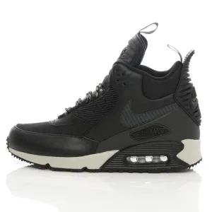 Nike Air Max 90 SneakerBoot WNTR Black Nike Air Max sneakers with air cushioning design
