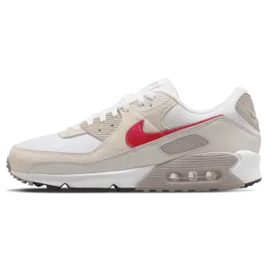 Nike Air Max 90 'Summit White University Red' Nike Air Max lifestyle sneakers with sport details