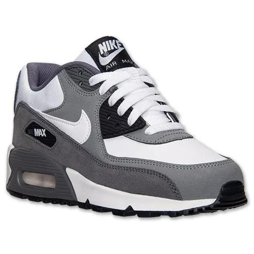 Nike Air Max 90 White-Cool Grey-Dark Grey Nike Air Max cushioned sneakers