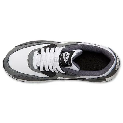 Nike Air Max 90 White-Cool Grey-Dark Grey Nike Air Max cushioned sneakers