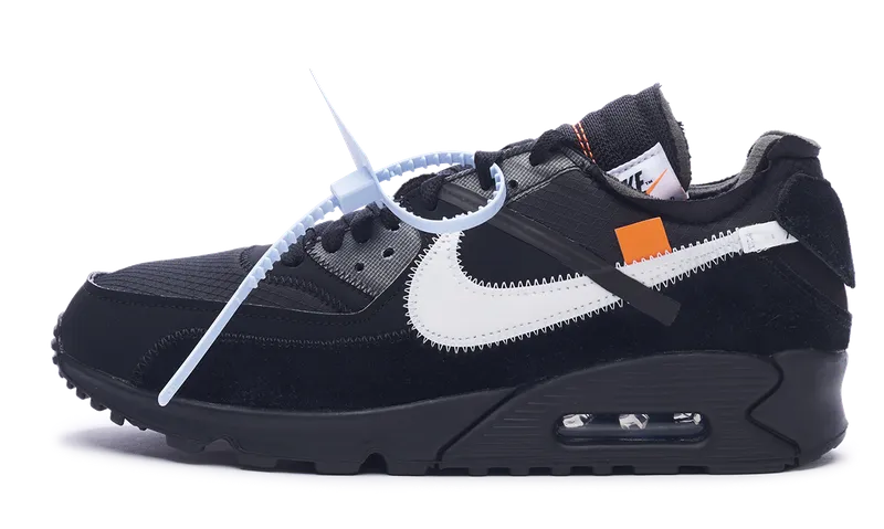 Nike Air Max 90 x OFF-WHITE Black 2019 (AA7293-001) Men's Size 6-13 nike air max versatile running and casual sneakers