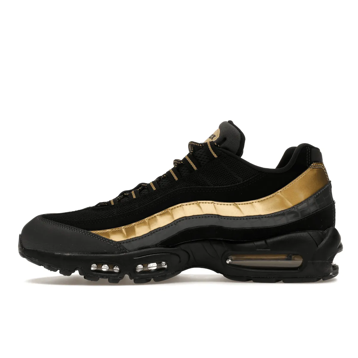 Nike Air Max 95 Black Metallic Gold Nike Air Max casual shoes
