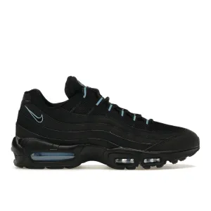 Nike Air Max 95 Black University Blue Nike Air Max casual shoes with visible air tech