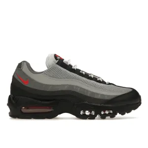 Nike Air Max 95 Track Red Smoke Grey Nike Air Max casual shoes with visible air tech