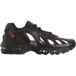 Nike Air Max 96 Supreme Black Nike Air Max casual shoes with visible air tech