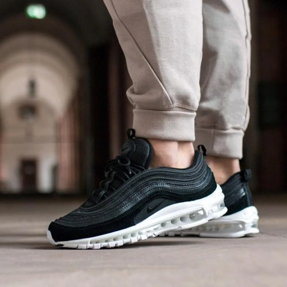 Nike Air Max 97 (Black - Black - White) Nike Air Max cushioned sneakers