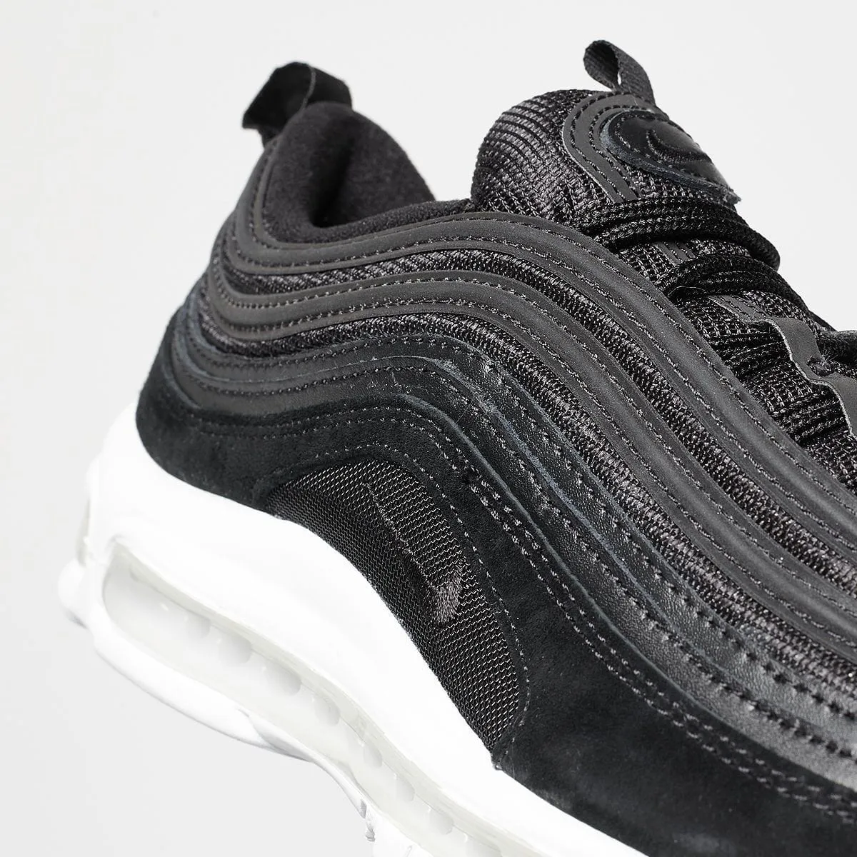 Nike Air Max 97 (Black - Black - White) Nike Air Max cushioned sneakers