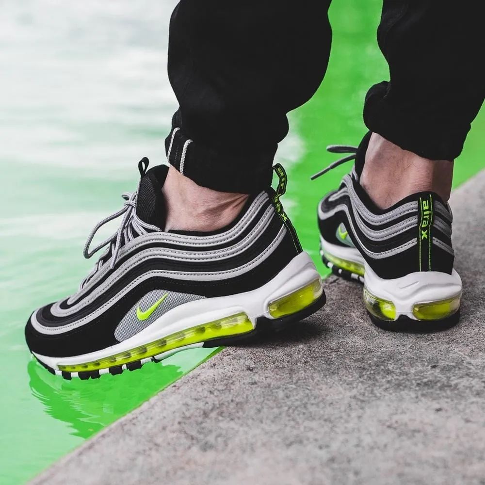Nike Air Max 97 Black-Neon OG  Japan Nike Air Max cushioned sneakers