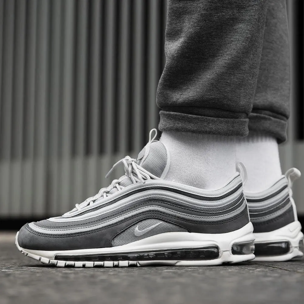 Nike Air Max 97 Premium Wolf Grey-Dark Grey Nike Air Max cushioned sneakers