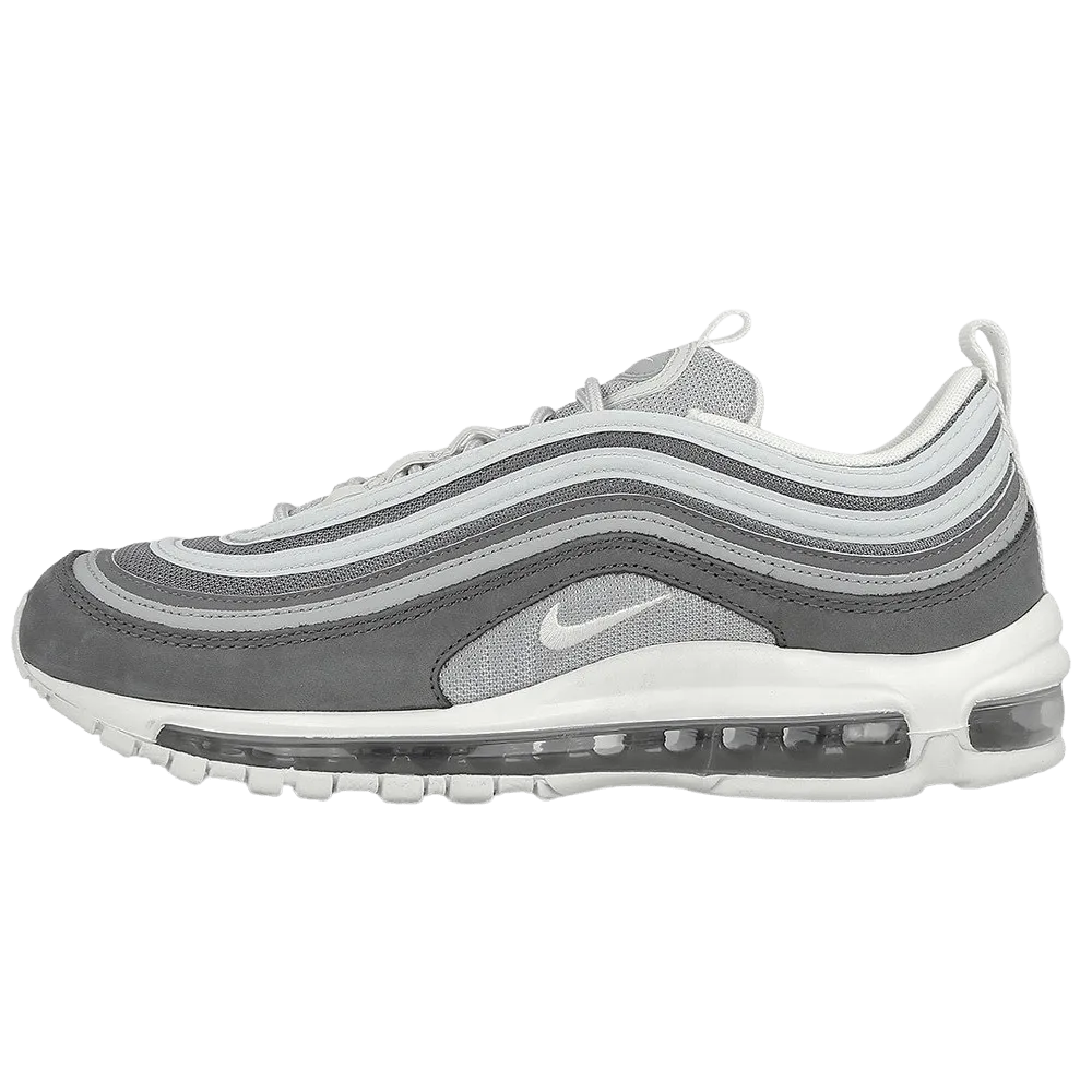 Nike Air Max 97 Premium Wolf Grey-Dark Grey Nike Air Max sneakers with air cushioning design