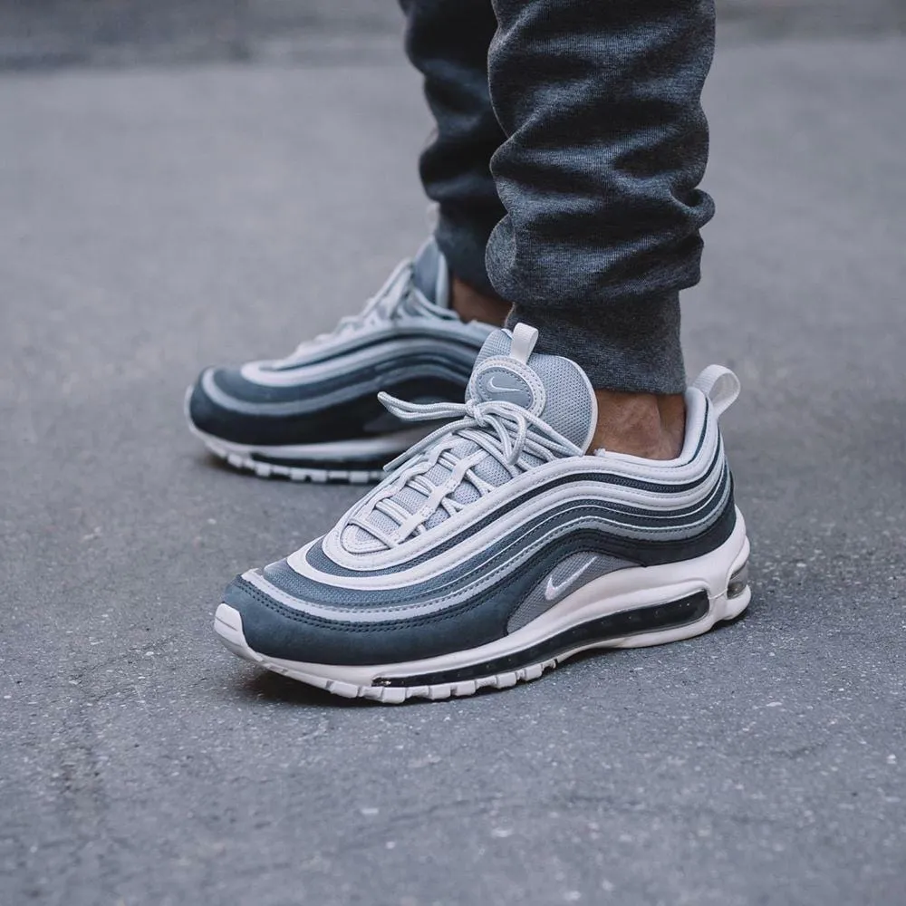 Nike Air Max 97 Premium Wolf Grey-Dark Grey Nike Air Max cushioned sneakers