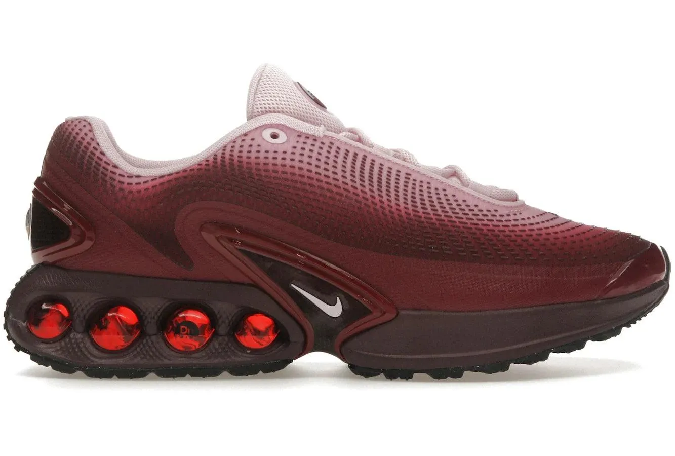 Nike Air Max Dn Burgundy Crush Nike Air Max casual shoes with visible air tech