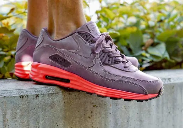 Nike Air Max Lunar 90 Prm Mahogany Bright Crimson QS Nike Air Max cushioned sneakers