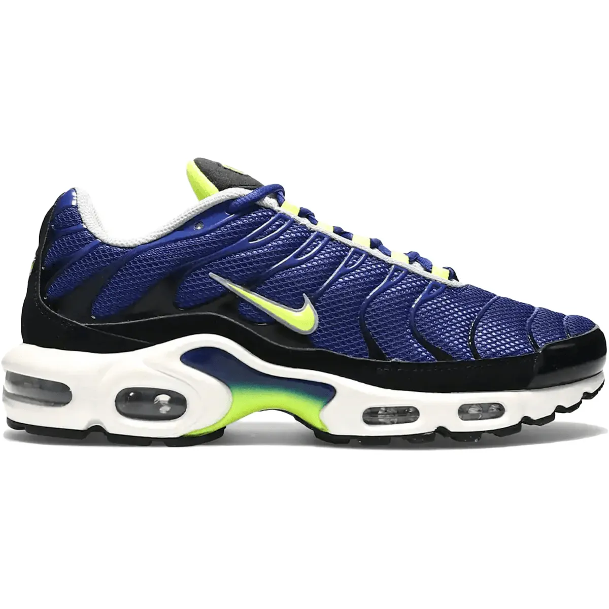 Nike Air Max Plus Atlantic Blue Lemon Venom Nike Air Max casual shoes with visible air tech
