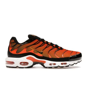 Nike Air Max Plus Safety Orange Black Nike Air Max casual shoes with visible air tech