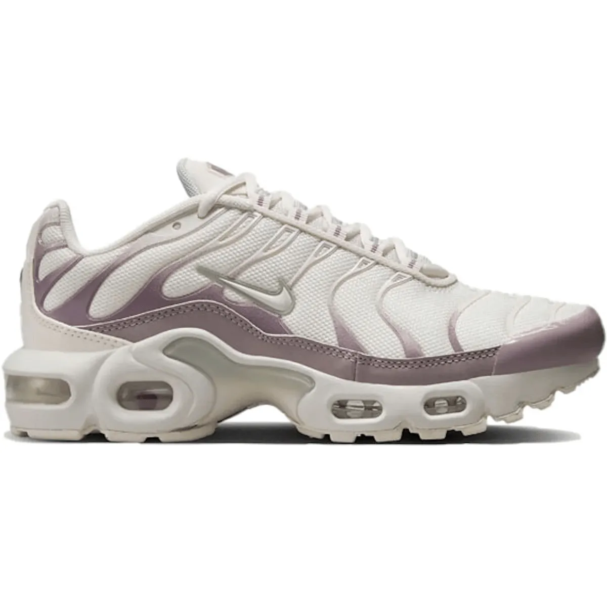Nike Air Max Plus Sail Light Violet Nike Air Max casual shoes with visible air tech