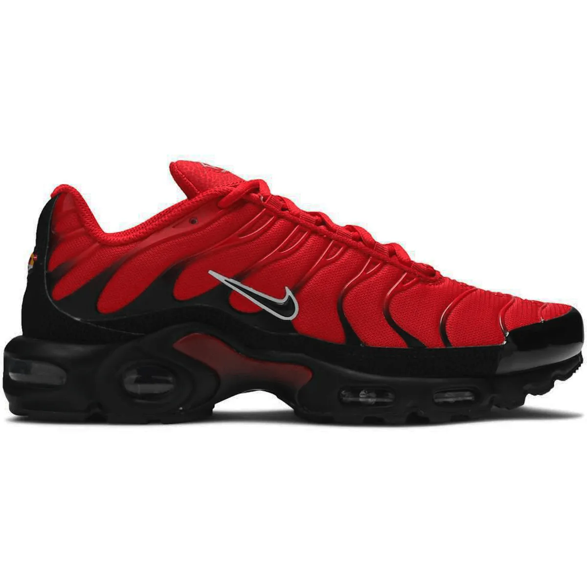 Nike Air Max Plus TN University Red Nike Air Max casual shoes with visible air tech