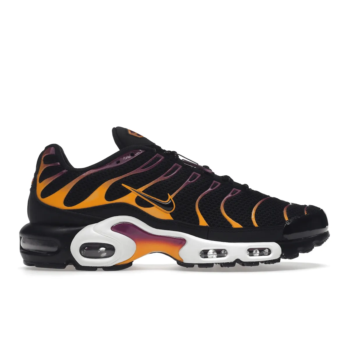 Nike Air Max Plus University Gold Viotech Purple Nike Air Max casual shoes with visible air tech