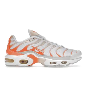 Nike Air Max Plus White Atomic Orange Nike Air Max casual shoes with visible air tech