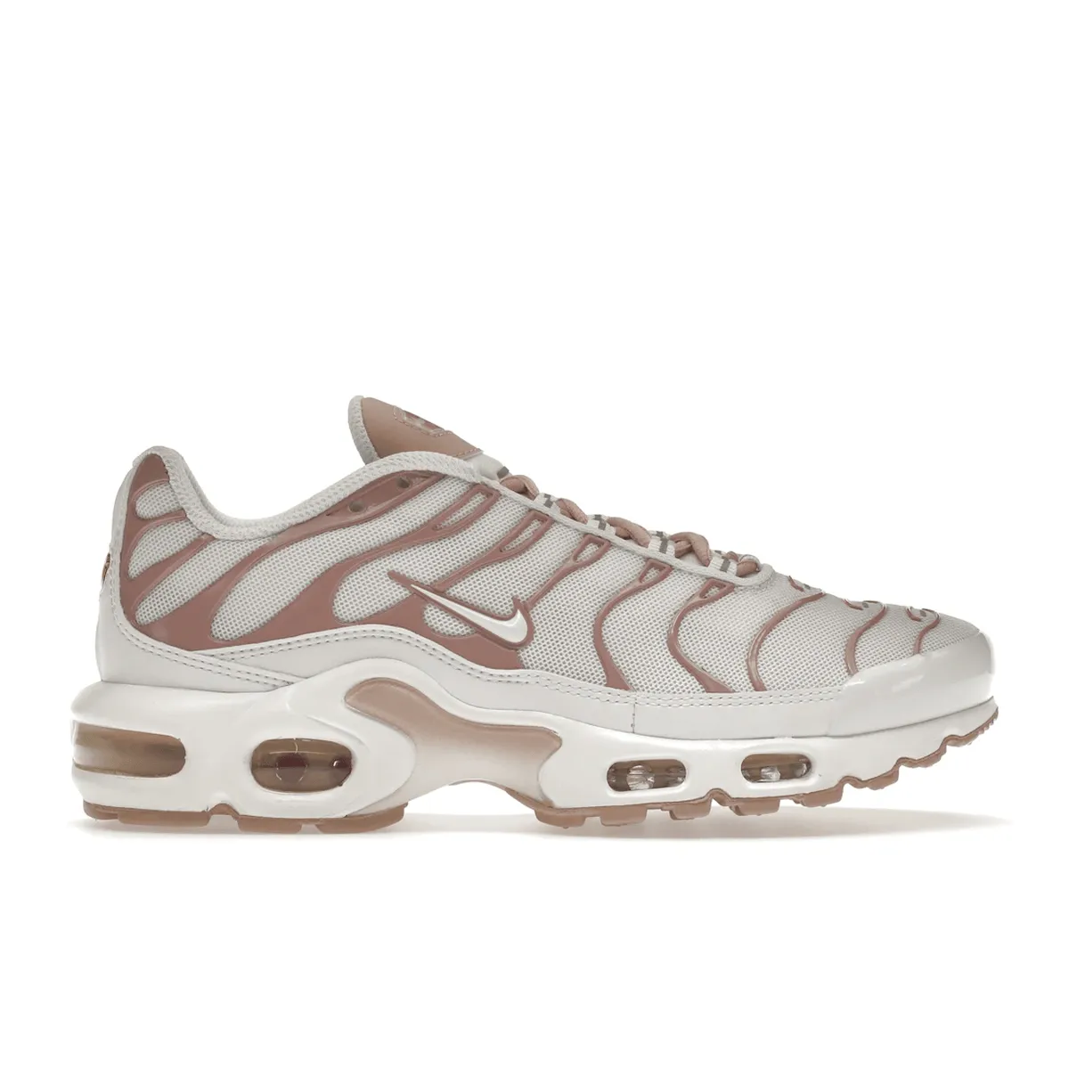 Nike Air Max Plus White Pink Oxford Nike Air Max casual shoes with visible air tech