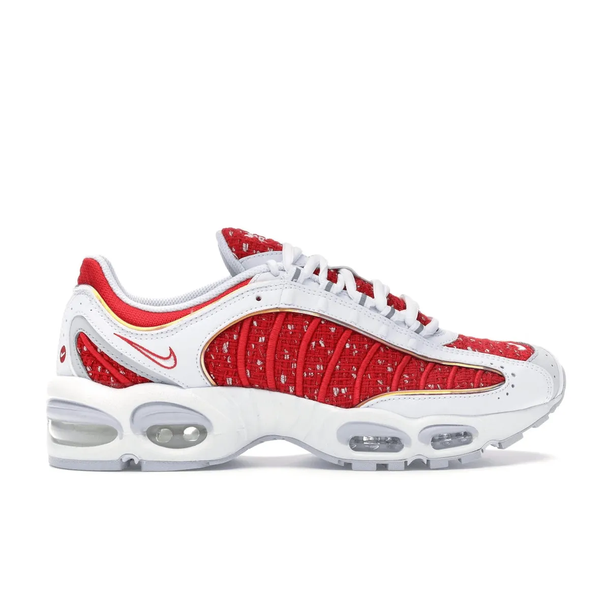 Nike Air Max Tailwind 4 Supreme White Nike Air Max casual shoes with visible air tech