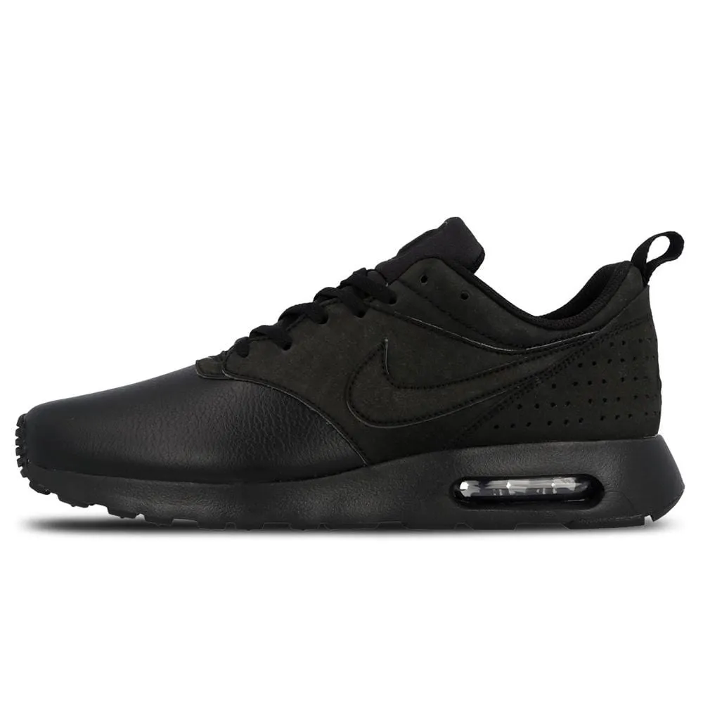 Nike Air Max Tavas Leather Black Nike Air Max sneakers with air cushioning design