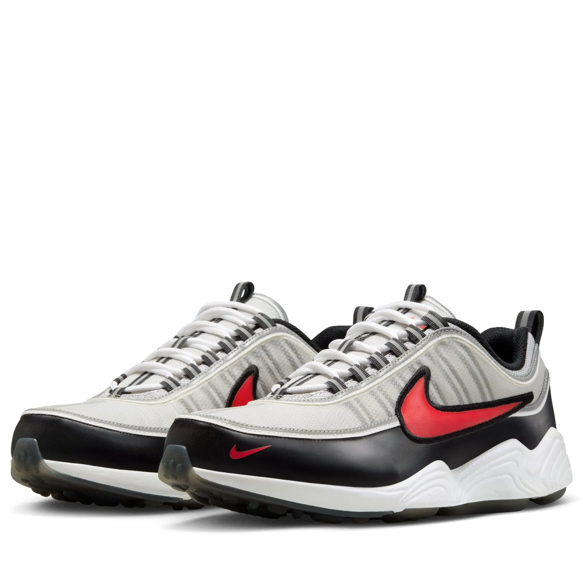Nike Air Zoom Spiridon - Metallic Silver/Sport Red Nike signature shoe looks