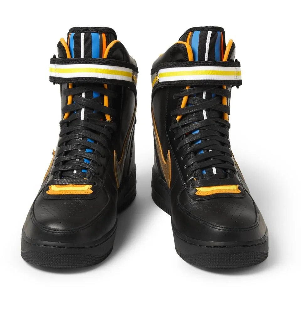 Nike Black Riccardo Tisci Air Force 1 Hi Leather Sneakers Nike Air Force 1 low-top sneakers