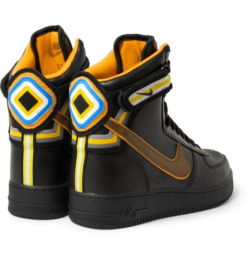 Nike Black Riccardo Tisci Air Force 1 Hi Leather Sneakers Nike Air Force 1 low-top sneakers