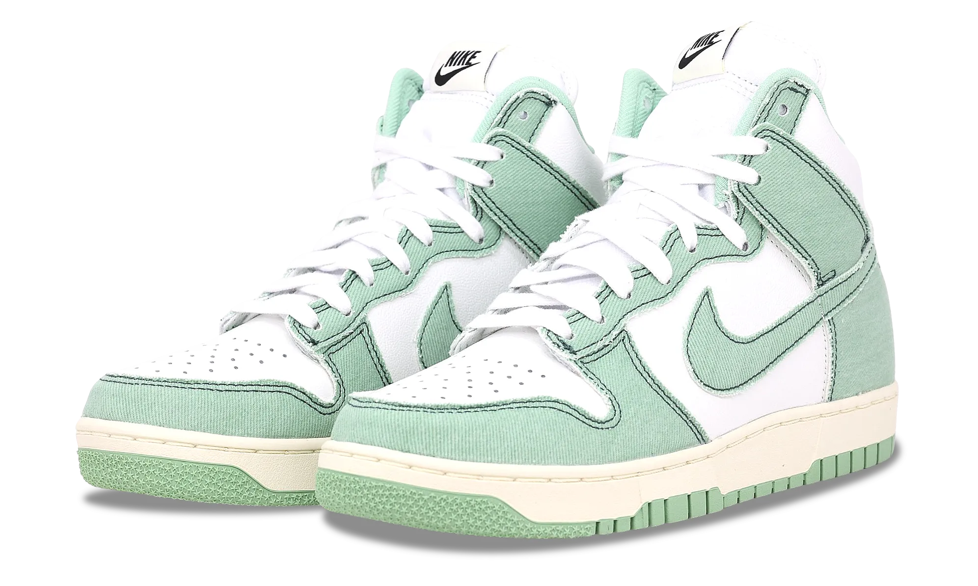 Nike Dunk High 1985 Enamel Green Denim (W) Dunk sneakers