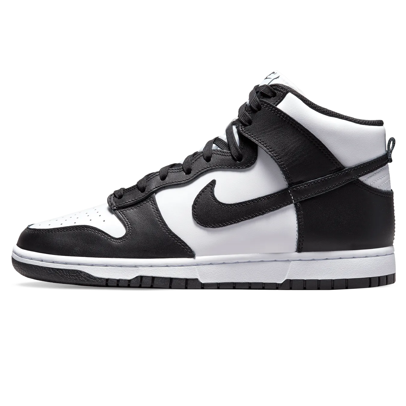Nike Dunk High 'Black White' Nike Dunk casual shoes with iconic low-top shape