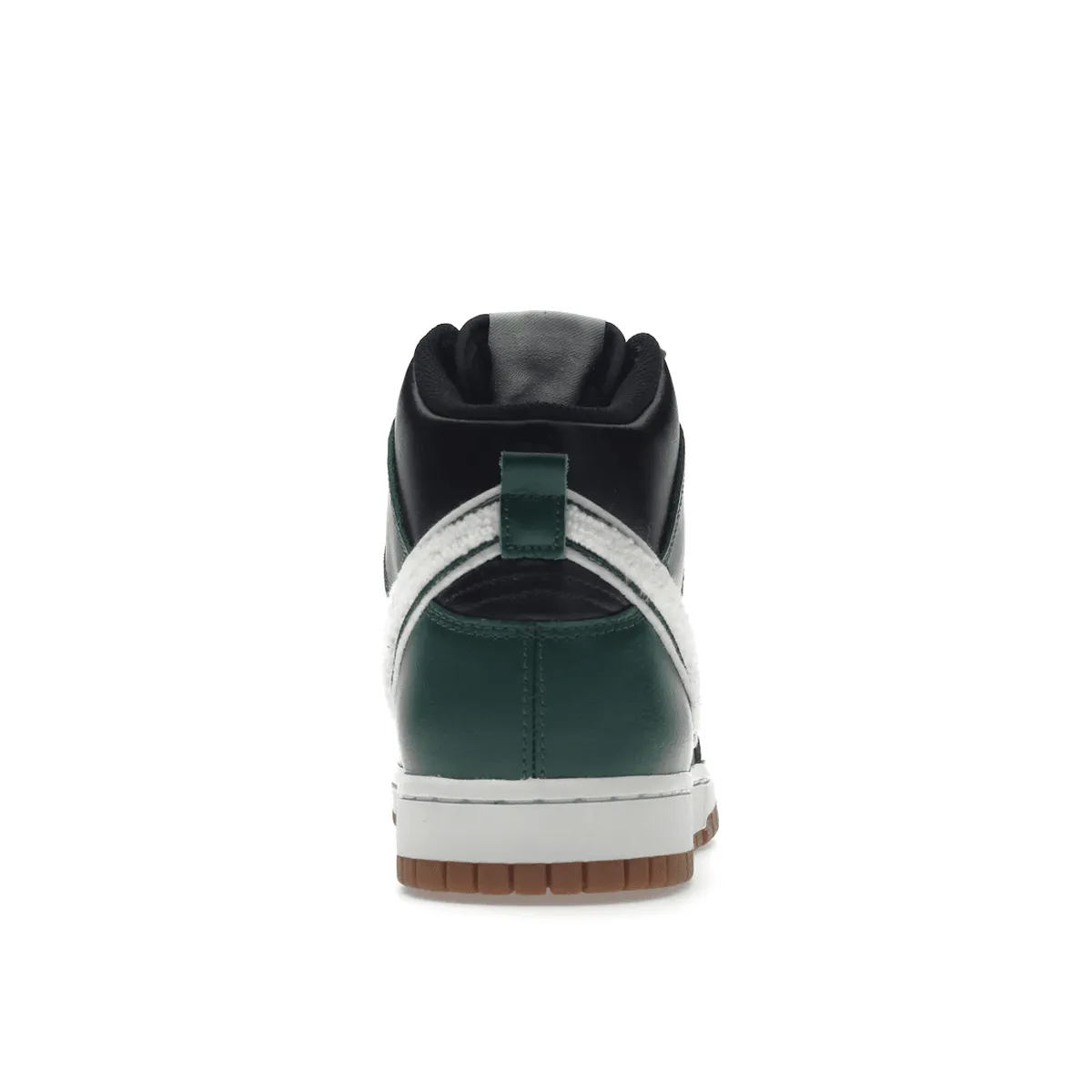 Nike Dunk High Chenille Swoosh Black Green Nike Dunk heritage sneakers