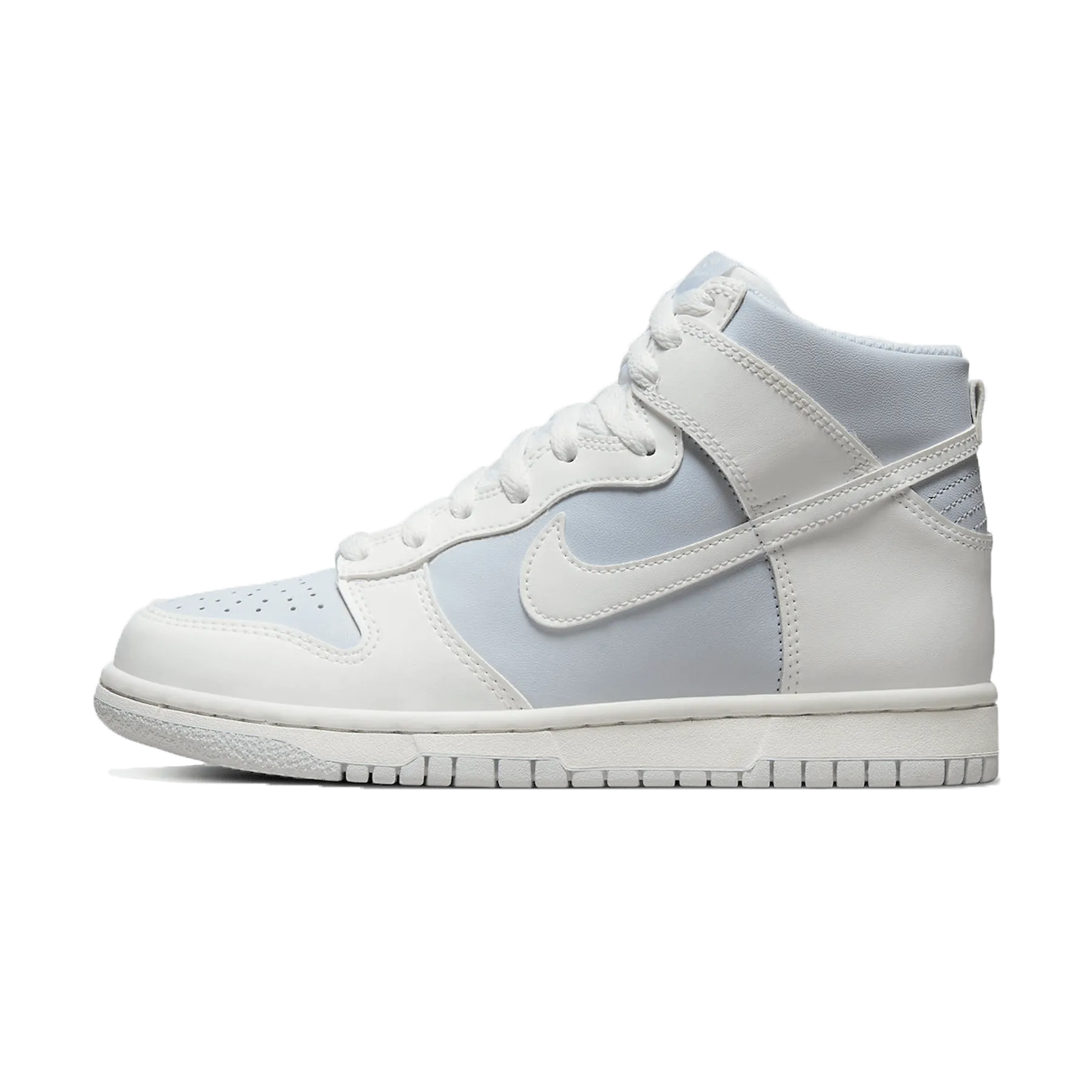Nike Dunk High GS 'Summit White Football Grey' Nike Dunk casual shoes with iconic low-top shape