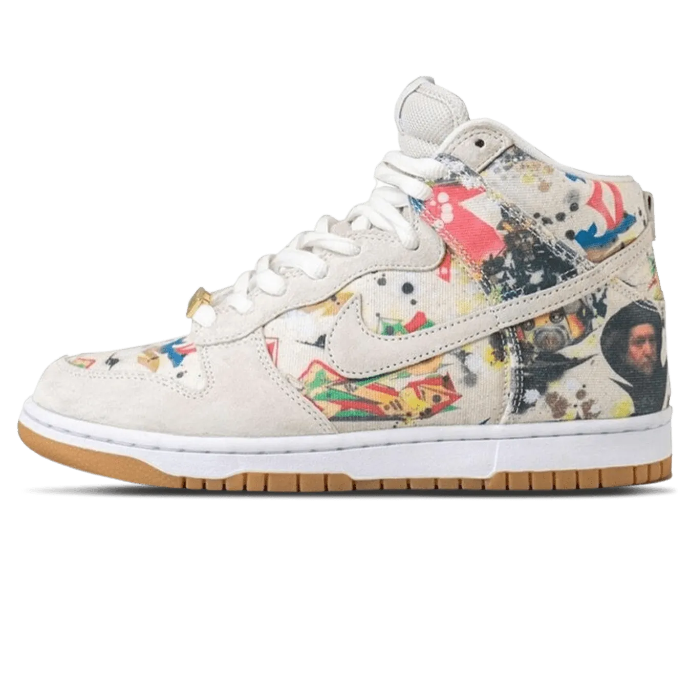 Nike Dunk High SB x Supreme 'Rammellzee' Nike Dunk casual shoes with iconic low-top shape