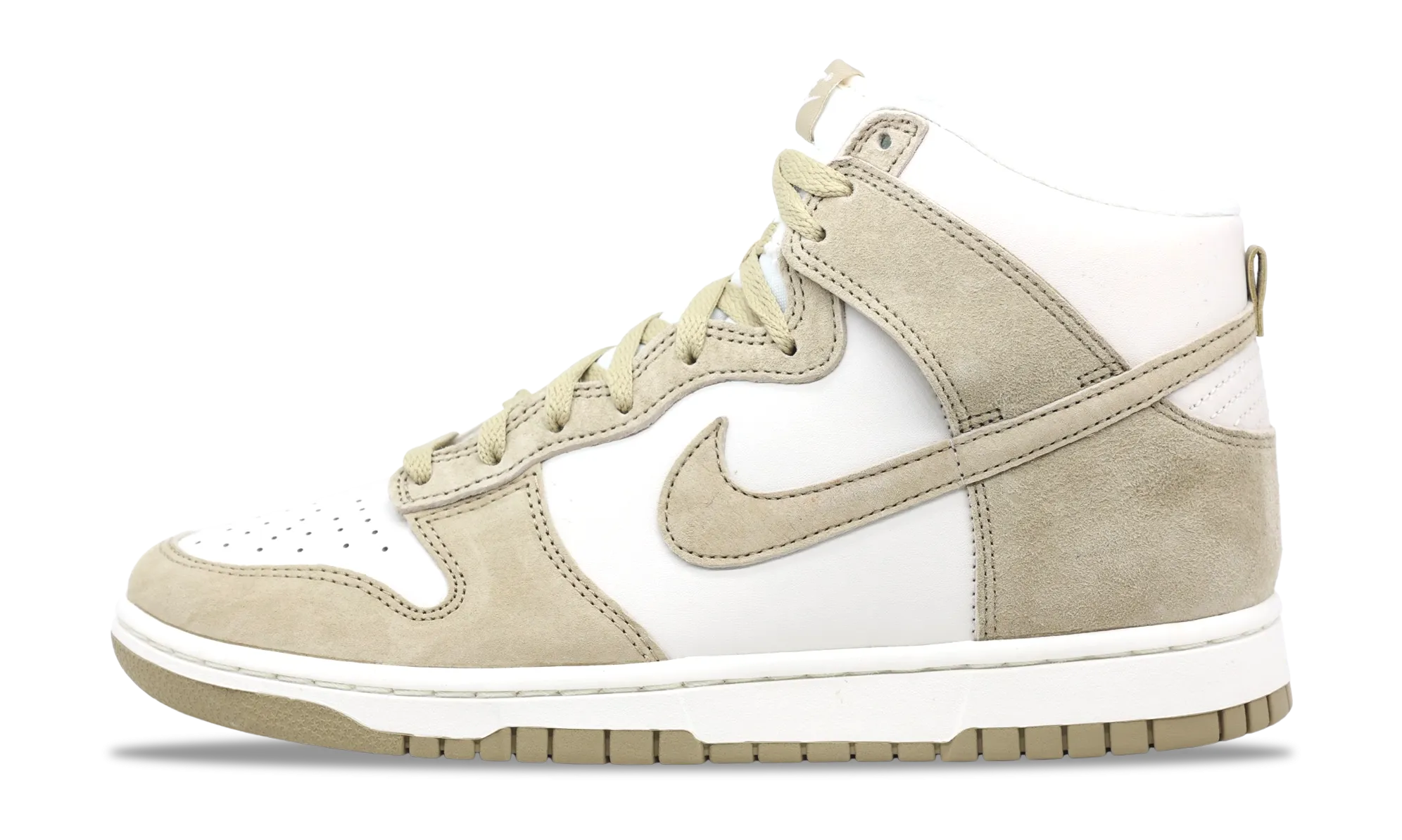 Nike Dunk High Tan Suede White nike dunk trendy streetwear shoes