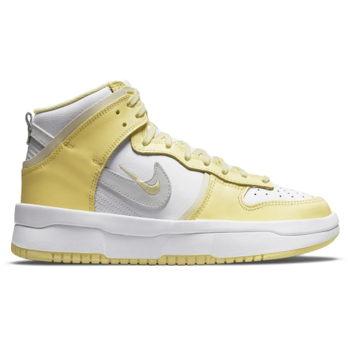 Nike Dunk High Up Light Lemon Yellow Nike Dunk stylish shoes for sport and street