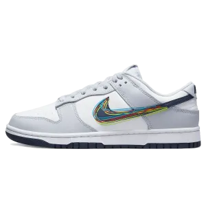 Nike Dunk Low 3D Swoosh Nike Dunk casual shoes with iconic low-top shape