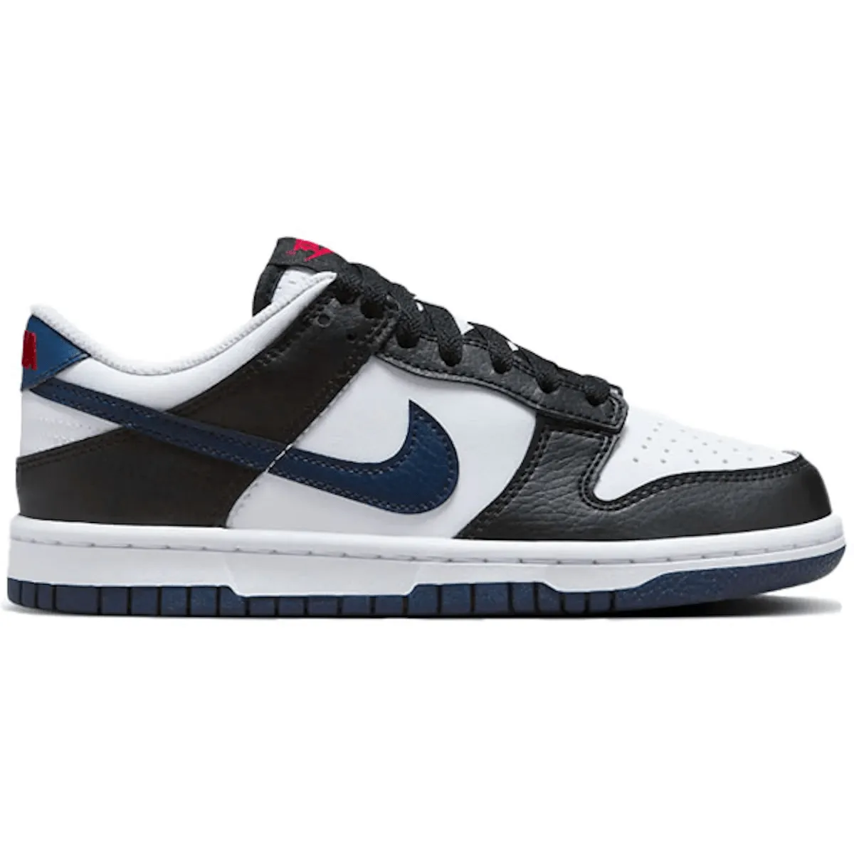 Nike Dunk Low Black White Midnight Navy Nike Dunk stylish shoes for sport and street