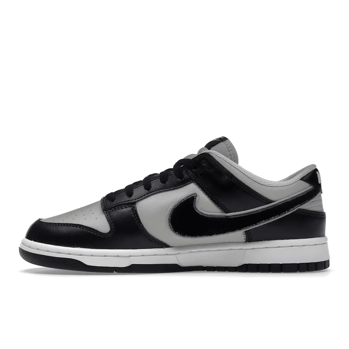 Nike Dunk Low Chenille Swoosh Black Grey Nike Dunk heritage sneakers