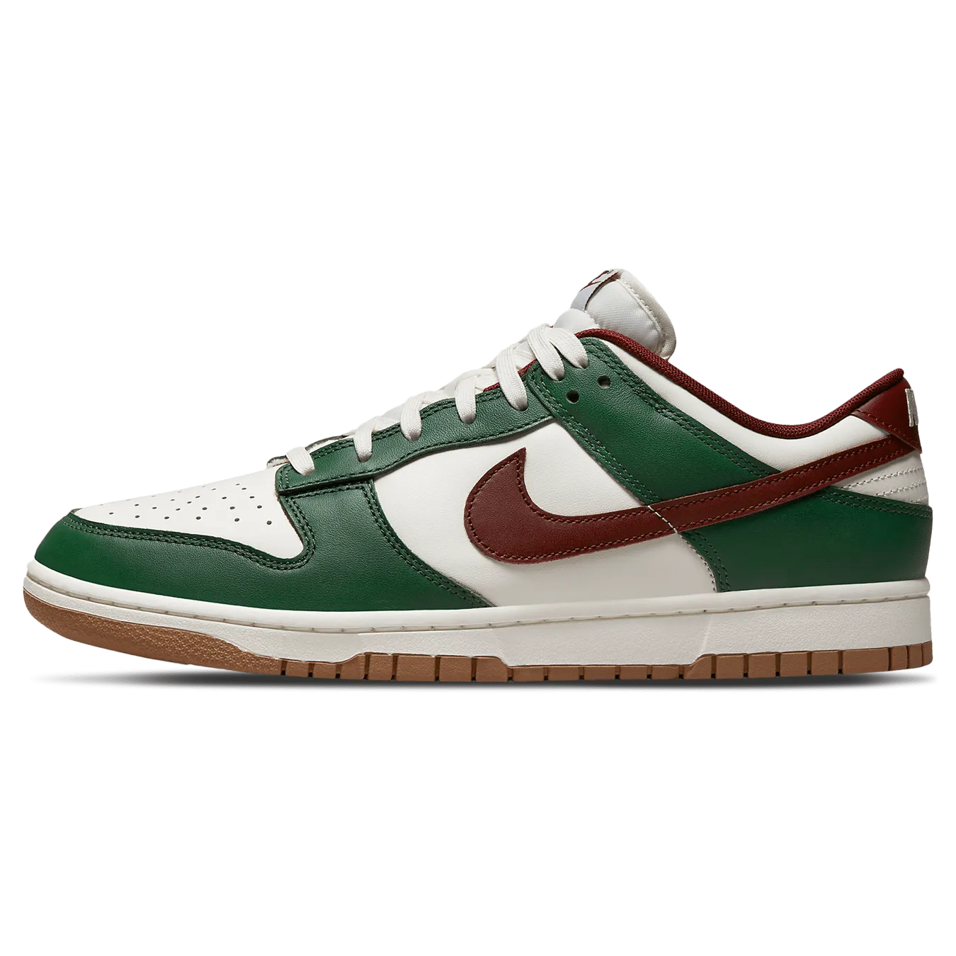 Nike Dunk Low 'Gorge Green Team Red' Nike Dunk casual shoes with iconic low-top shape