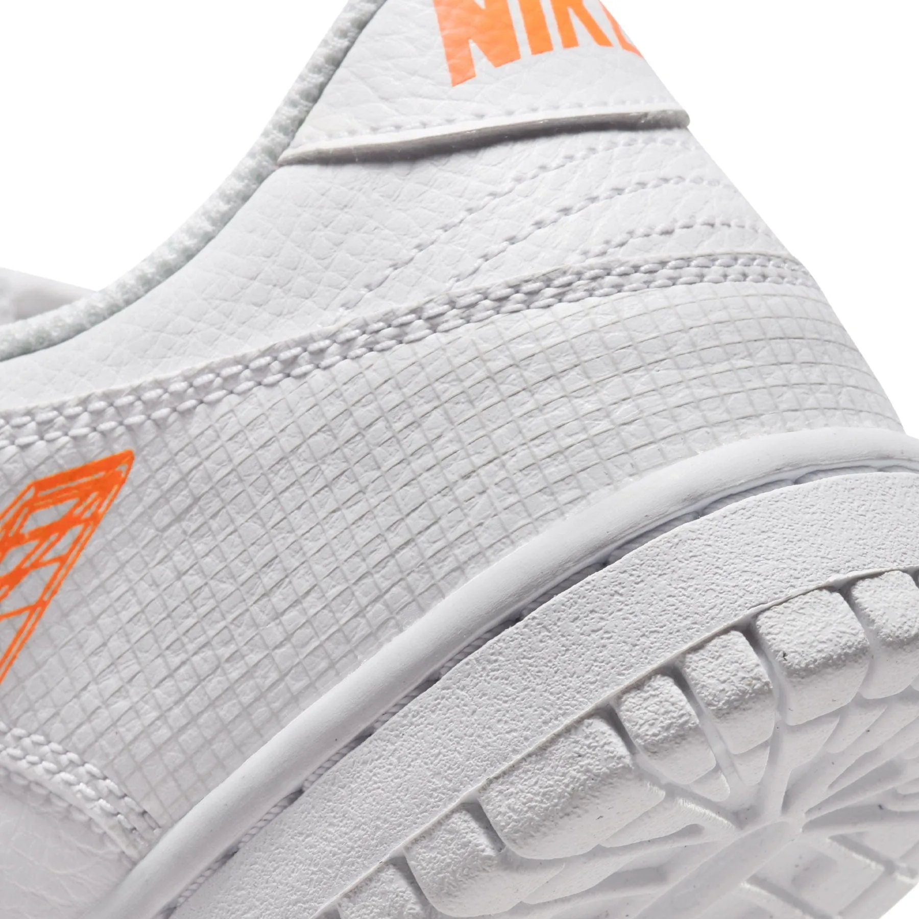 Nike Dunk Low GS 3D Swoosh White Grey Nike Dunk stylish shoes