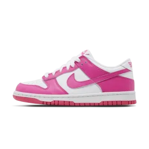 Nike Dunk Low GS 'Laser Fuchsia' Nike Dunk casual shoes with iconic low-top shape