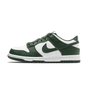 Nike Dunk Low GS 'Michigan State' Nike Dunk casual shoes with iconic low-top shape