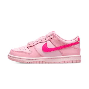Nike Dunk Low GS 'Triple Pink' Nike Dunk casual shoes with iconic low-top shape