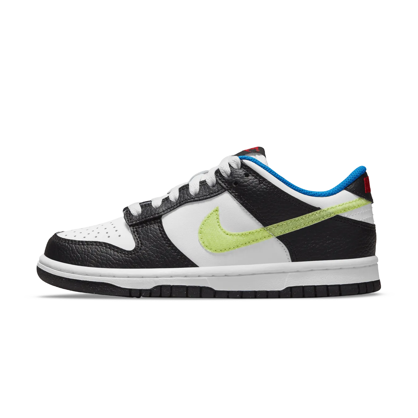Nike Dunk Low GS 'White Light Lemon Twist' Nike Dunk casual shoes with iconic low-top shape