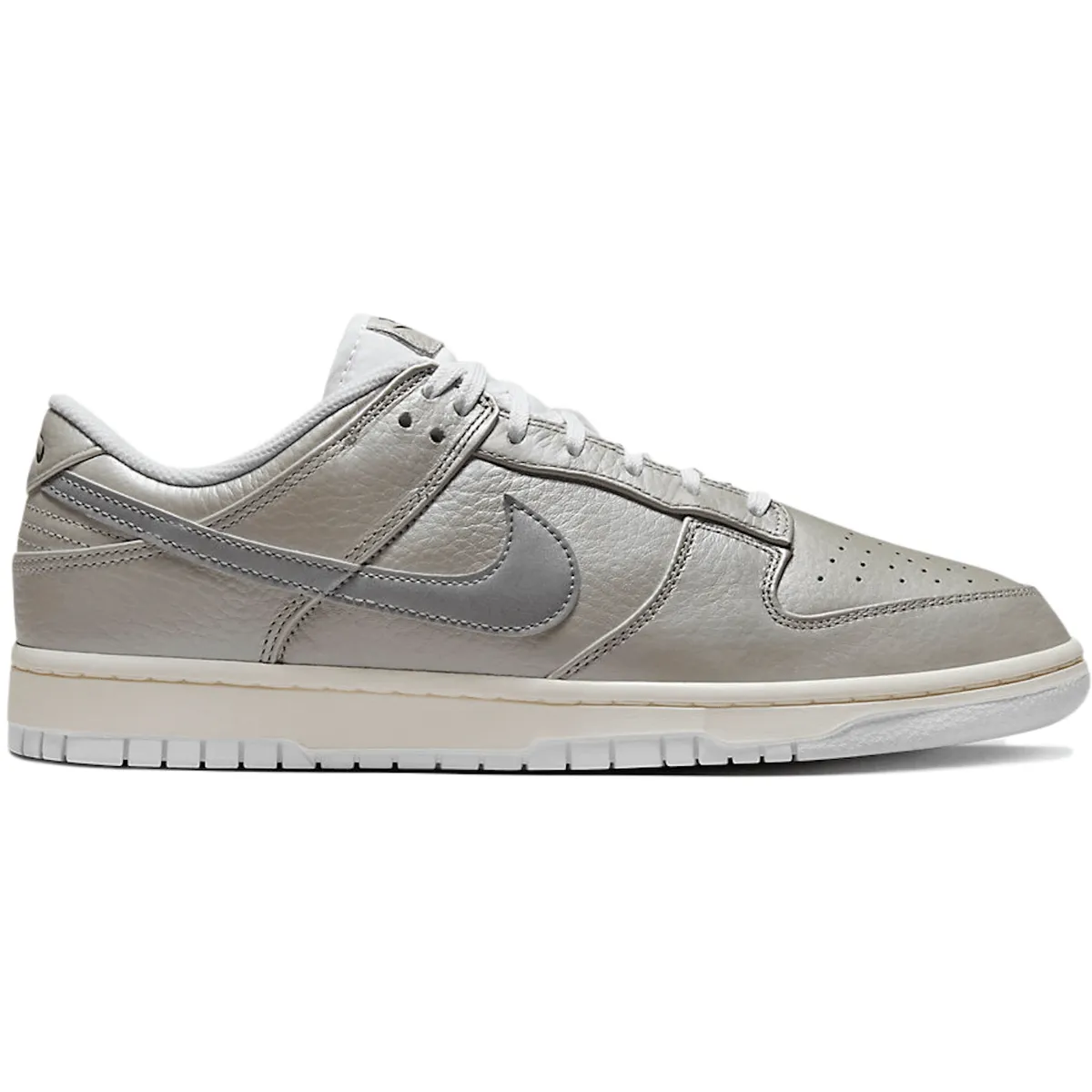 Nike Dunk Low Metallic Silver Nike Dunk stylish shoes for sport and street